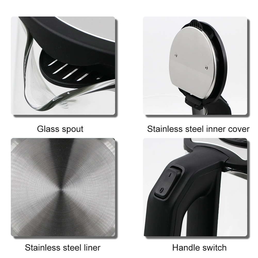 European regulatory home high borosilic glass electric kettle Blu -ray steam electric teapot health pot Multifunctional tea cooking device