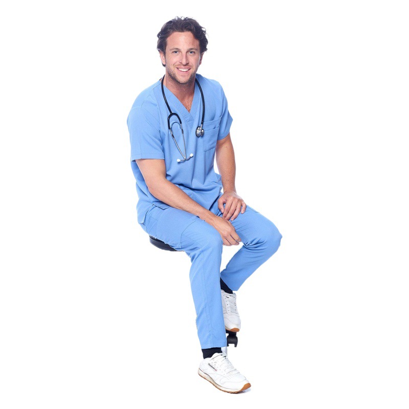 Dental hospital hand washing clothes men's and women's short sleeve hand washing clothes suit split doctor work clothes surgical clothes wholesale