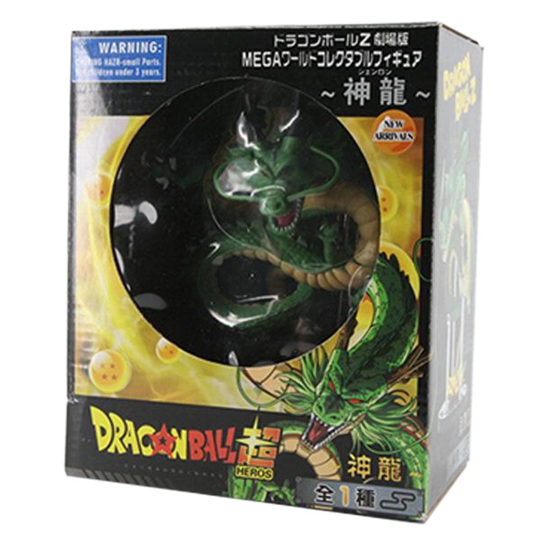 Dragon Ball Z versión teatral de WeChat MEGA7.5-Decoración de Dragon Ball hecha a mano de dragón de pulgadas con decoración de paisaje en caja base