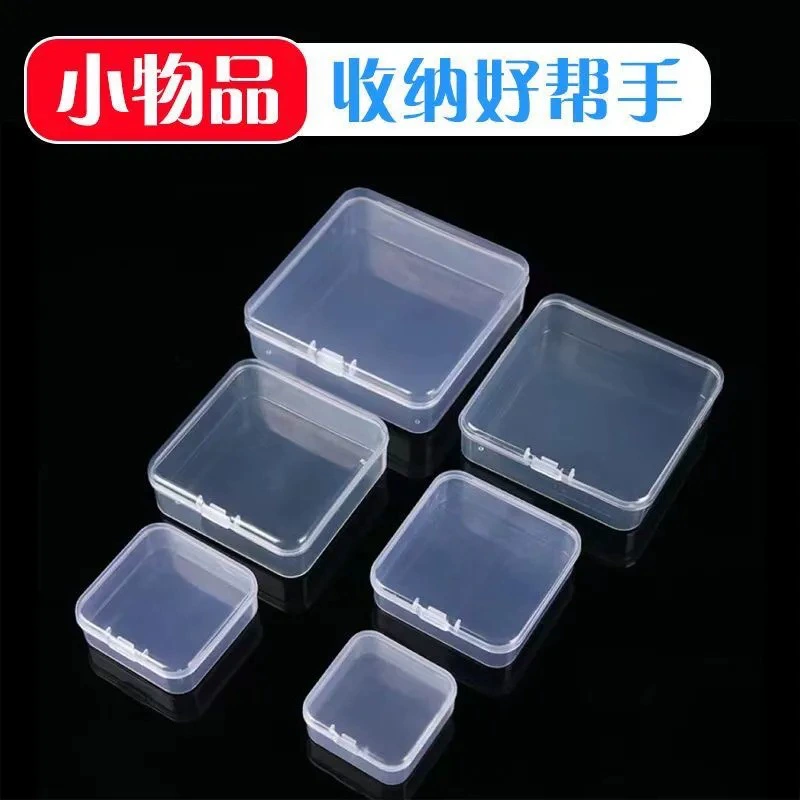 Transparent plastic storage system, earplugs, small accessory, storage box