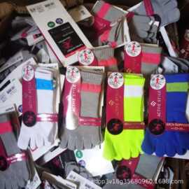 日单五指袜男女拼色 运动 压力短袜  中筒袜袜子批发