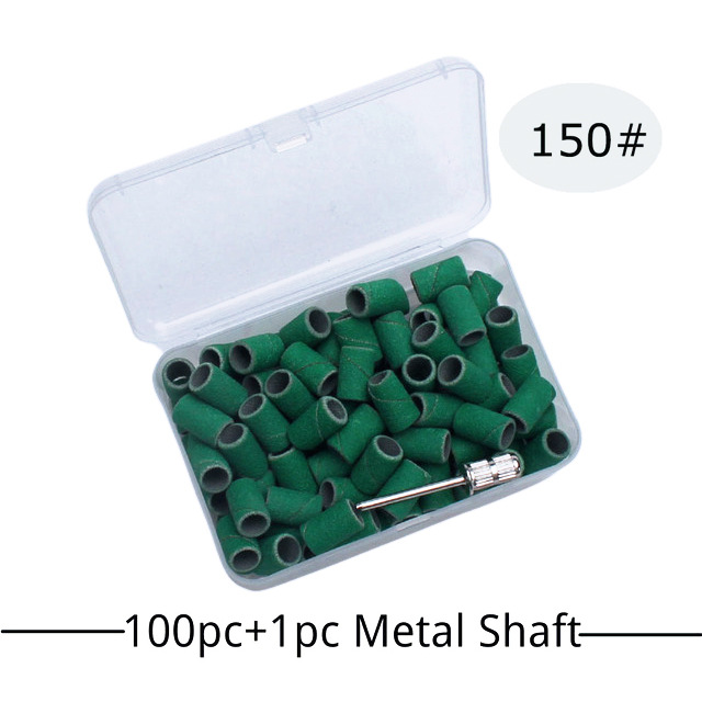 Color manicura molienda cabeza púrpura anillo de arena manicura anillo de arena máquina de pulir dedicado 100 unids/caja