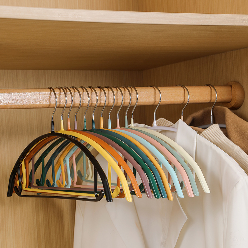 Clothes Hanger with Anti-Shoulder Crease Design, Non-Slip, Seamless, Non-Bulging, for Drying Clothes, with Hooks, Nano-Coated