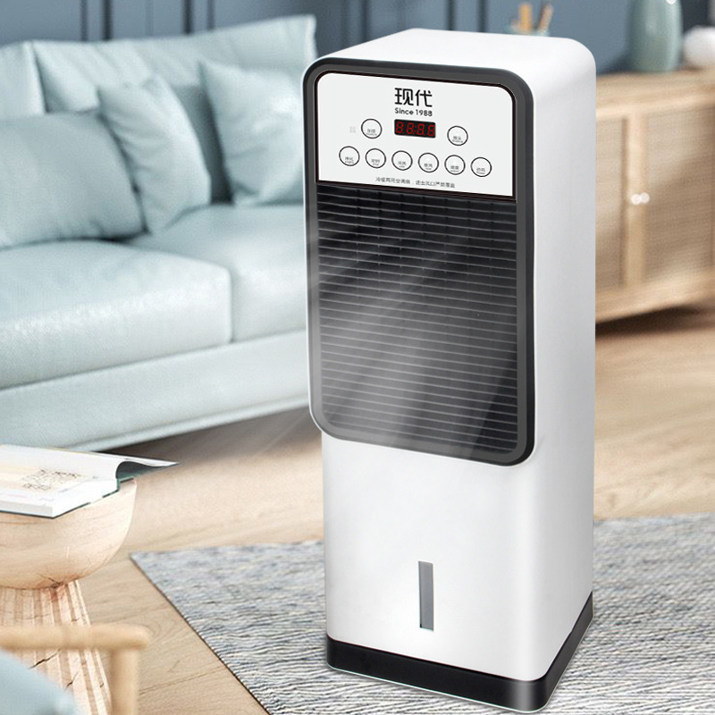 Modern new remote-controlled heater—dual-purpose warm-and-cool fan heater, energy-saving household tower-style electric heater, wholesale gift option