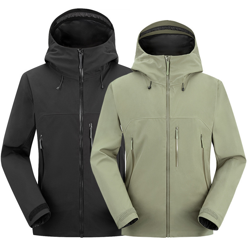 Bird's Same Style Hardshell Outdoor Hooded High-End Beta Ar Series Men's Three-Layer Laminated Rubberized Jacket