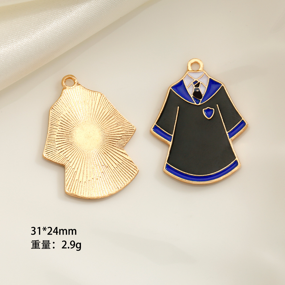 Estudiante de dibujos animados temporada de graduación estudiante creativo ropa sombrero libro mágico lápiz DIY pequeño colgante accesorios de recuerdo