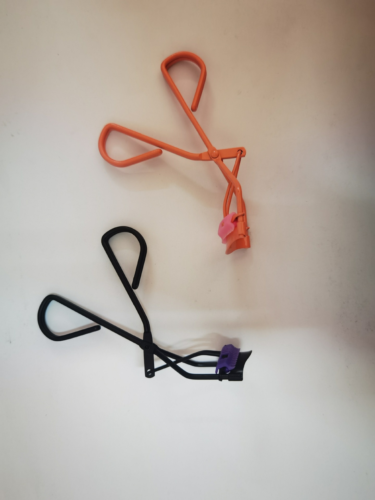 Hot Pink rizador de pestañas con peine novato curling pestañas postizas herramienta auxiliar curling Dispositivo portátil pestañas parciales