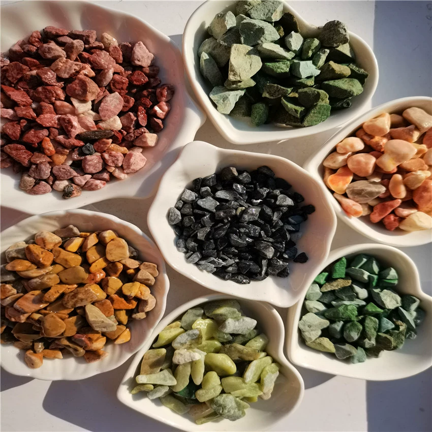 Каменный гравий садовый запас черный галька белый маленький каменный цвет суккулент в горшках брусчатка