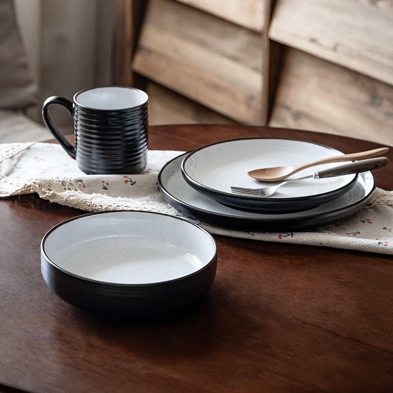Cass vajilla, platos, platos, juegos de tazas, vajilla simple de lujo ligero, platos para el hogar, platos, platos, platos, platos, ensaladas