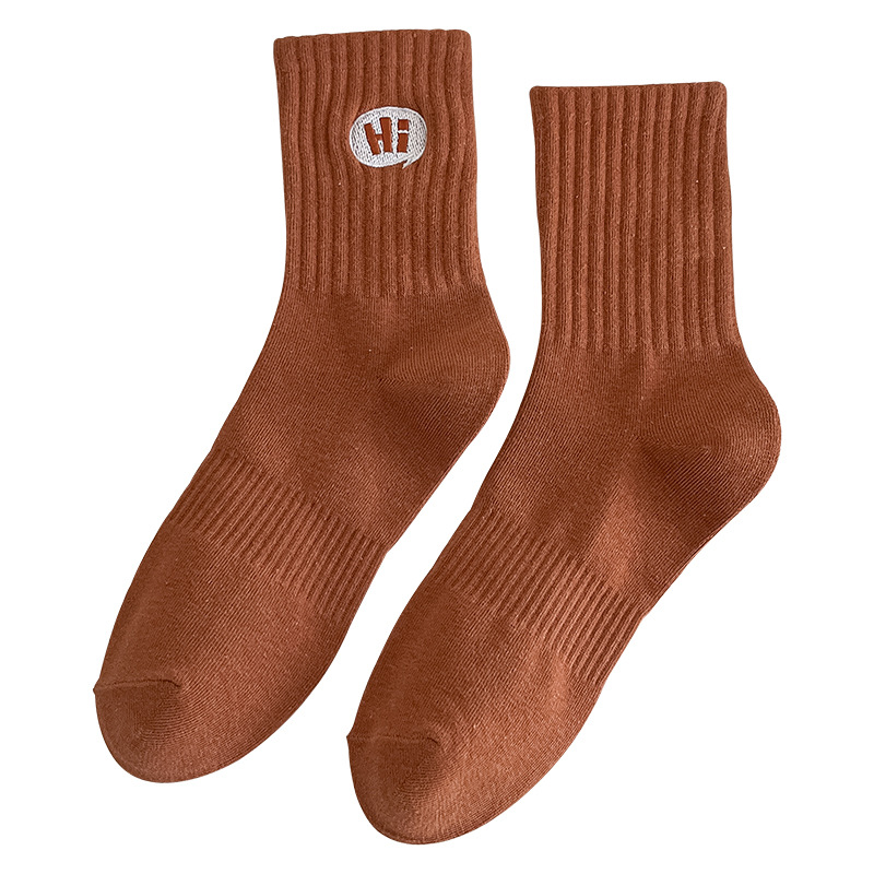 Calcetines Calcetines de tubo desodorante de primavera y otoño para hombre Calcetines de algodón de color sólido Calcetines deportivos que absorben el sudor Calcetines de hombre Zhuji al por mayor