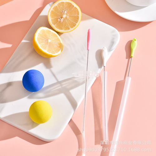 Baby Sipper Cleaning Brush Bottle Brush Cleaning Sipper Brush 304 Stainless Steel Brush Household Stainless Steel Test Tube Brush