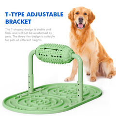 Amazon pet food leakage toy bite-resistant cat and dog chewing slow food silicone food leakage device educational supplies