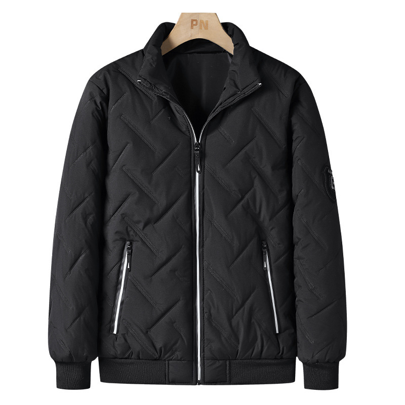 跨境秋冬棉衣外套男士2023羽绒棉服立领潮牌男装轻薄保暖上衣批发