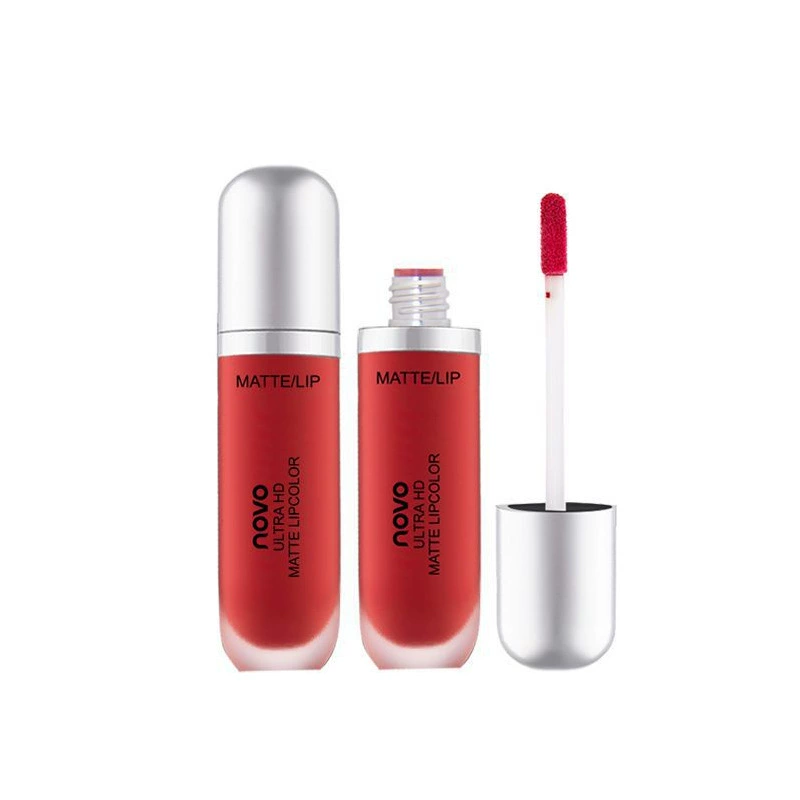 Блеск губ (NOVO) Velvet Matte жидкая, мягкий увлажняющий не липкий финиш — 9 цветов