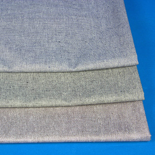 Manufacturer's Spot Silver Polyester Cotton Linen Plain Pure Color Linen Fabric Clothing Fabric Shoes and Hats Tablecloth 028