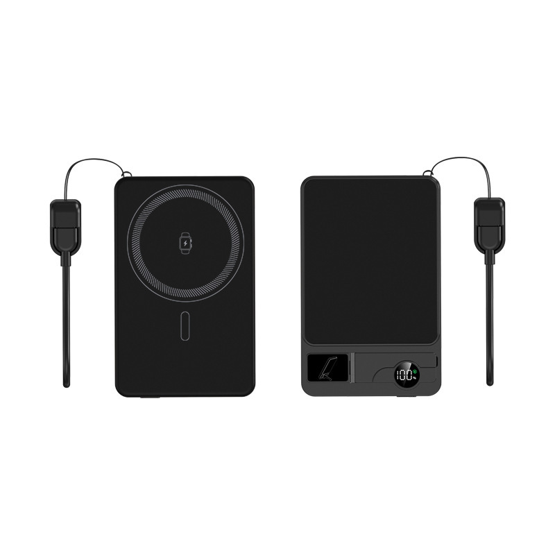 マグセーフ三合一外付け電池10000mah急速充電QI2.0マグネット充電宝は腕時計のイヤホンを充電することができます。|undefined