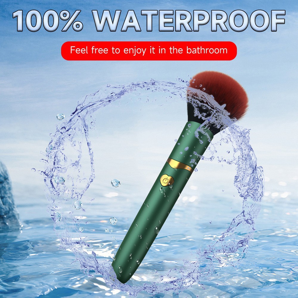 Bestseller: Make-up-Vibrator mit starker Vibration, Puderpinsel, weiblicher Masturbator, Mini-Dildo für Erwachsene_voghion.com