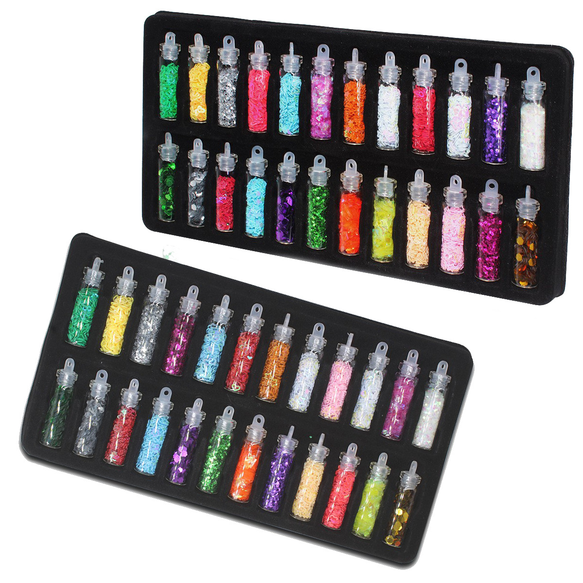 Fabricante 48 color uñas DIY mezclado decoración de uñas brillo DIY lentejuelas accesorios de uñas traje de joyería al por mayor