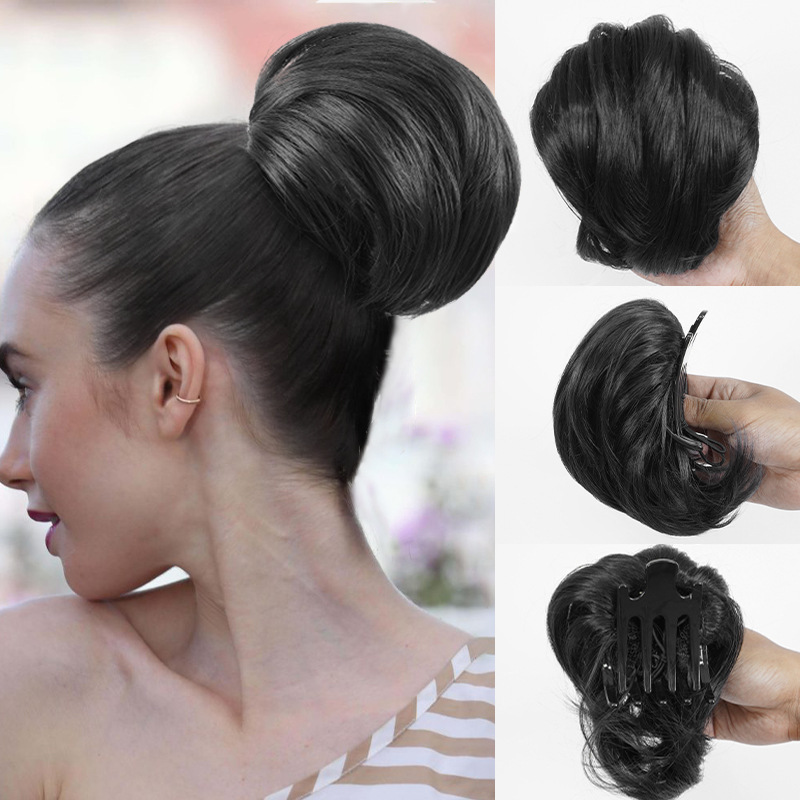 Cabelo sintético novo estilo rabo de cavalo curto encaracolado_voghion.com