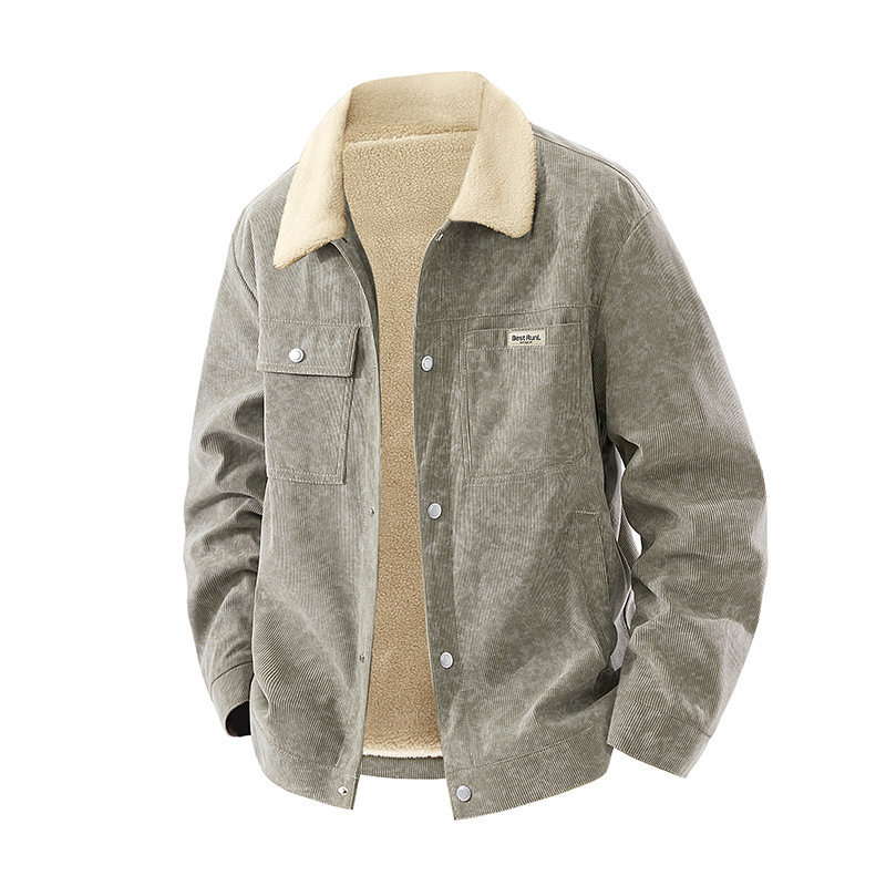 2025 New Autumn and Winter Men's Classy Jackets American Trendyy Corduroy Casual Versatile Velvet Jacket Tops 2025 New Autumn and Winter Men's Classy Jackets American Trendyy Corduroy Casual Versatile Velvet Jacket Tops