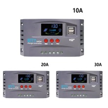 智能型MPPT控制器显示电流100A60A30A双USB稳压控制器保护12V24V