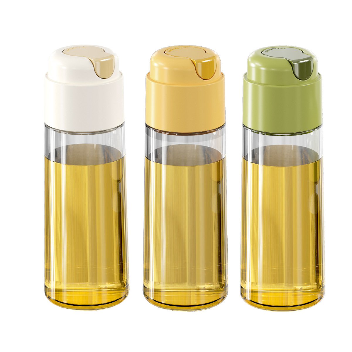 Oushi olla de aceite de vidrio apertura y cierre automático olla de aceite a prueba de fugas olla de cocina hogar sin aceite colgante botella de condimento de salsa de soja botella de aceite