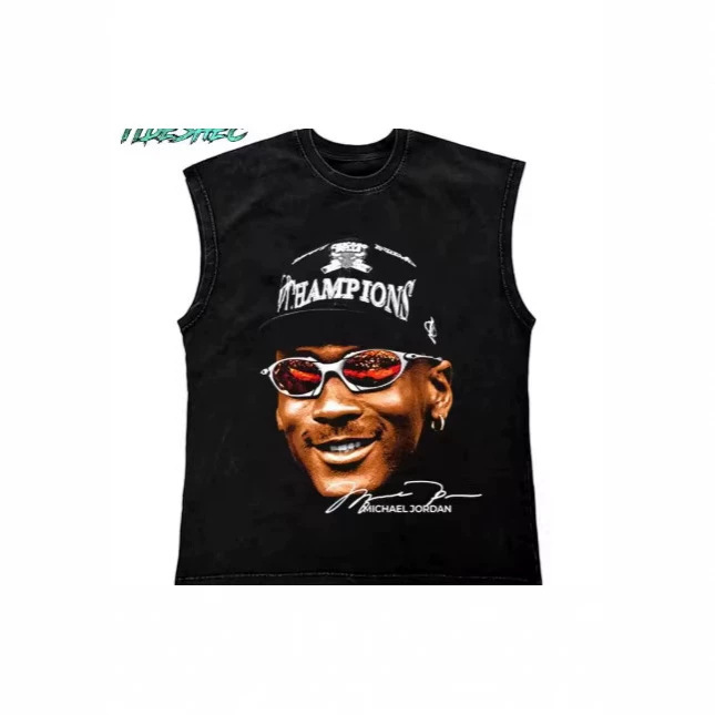 26 Cross-Border New American Hip-Hop Style 3D Digital Print Vest-Style Top Summer High Street Sleeveless T-Shirt Wholesale 26 Cross-Border New American Hip-Hop Style 3D Digital Print Vest-Style Top Summer High Street Sleeveless T-Shirt Wholesale