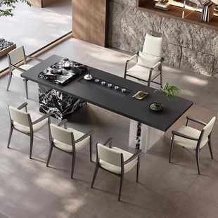 Custom Tea Table and Chair Set, New Trendy Tea Table and Chair Combination, Modern Office Integrated Kettle Tea Table, Italian-Style Cross-Border