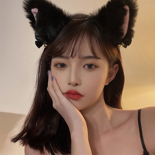 Internet celebrity Japanese cute cat ears bells fun headband fox rabbit ears cos maid headwear dropshipping