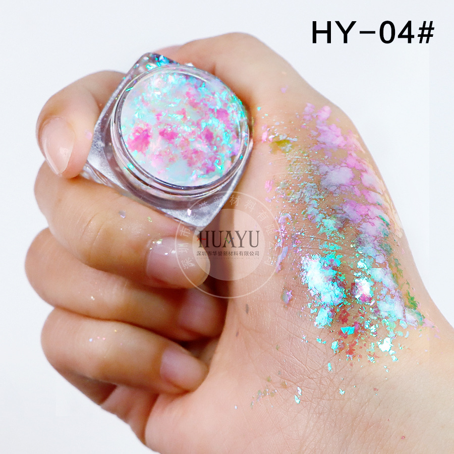 Explosiva transfronteriza camaleón óptico película gruesa Yunjin rosa arco iris estrella camaleón película gruesa ópalo rosa nail art sombra de ojos