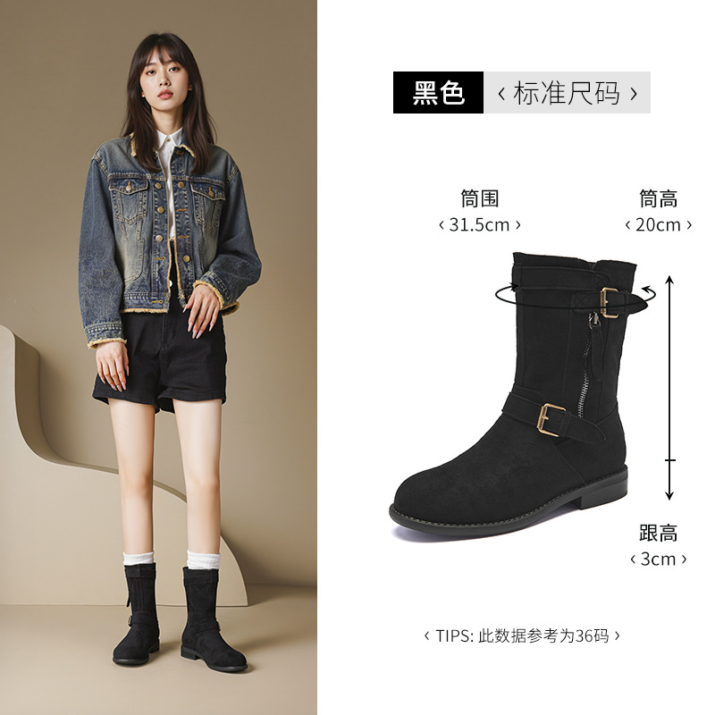 Augusto Lion Denmeillard Martin botas mujeres 2026 nuevo otoño botas marrones botas de vaquero retro occidental