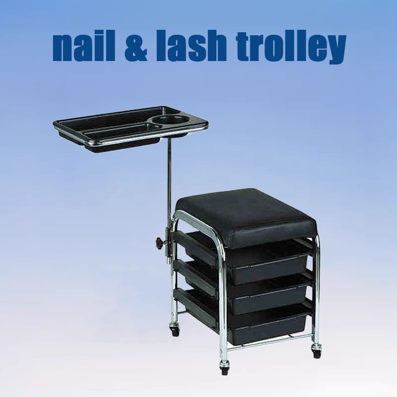 Cross-border Movable Ottoman with Drawer Seat Chair Beauty Car Manicure Nail Tool Car Storage Rack