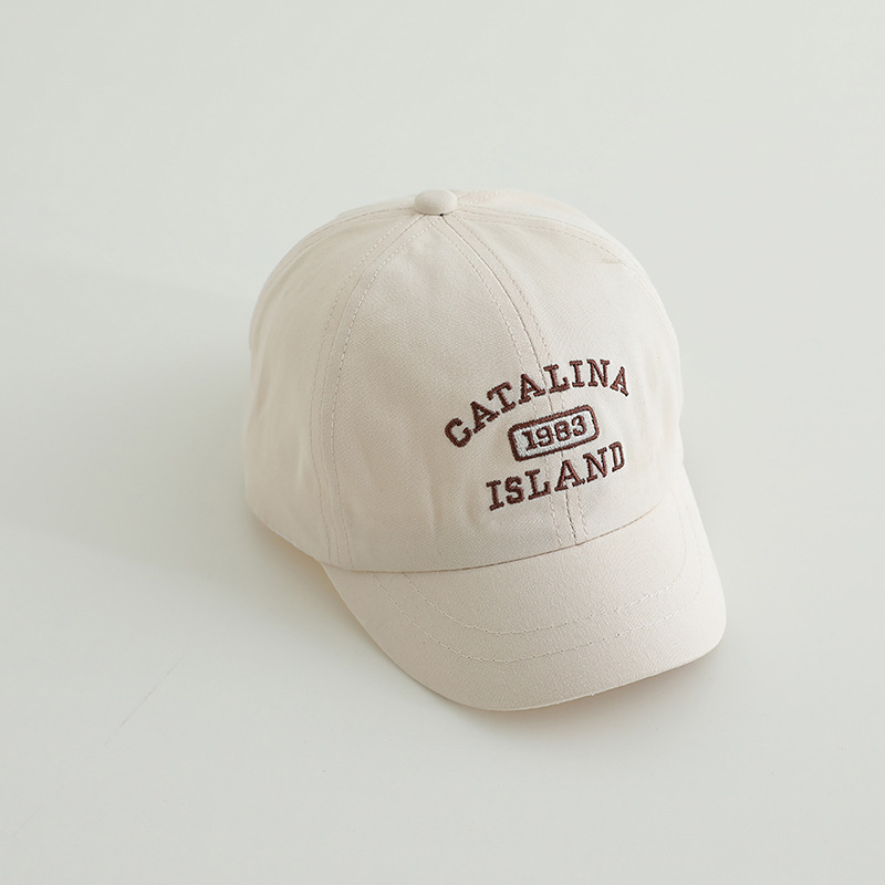 2-5 Sombreros infantiles primavera y otoño delgados estilo coreano de moda para bebés varones sombreros de boca de pato de marea niñas sombreros de sombreros de béisbol