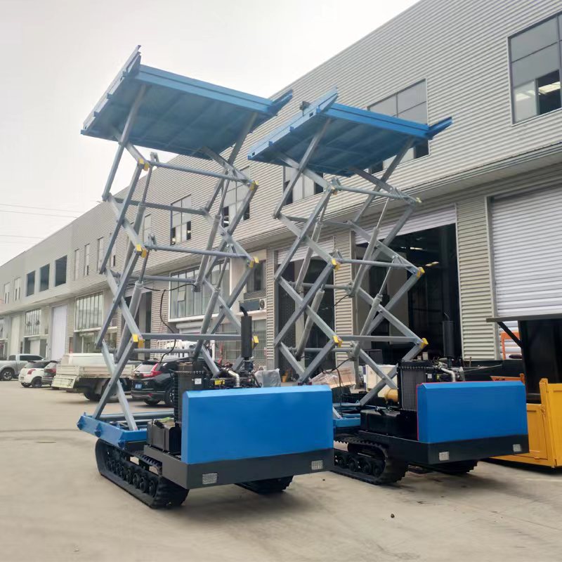 6米8米履带升降平台 果园采摘履带升降机  座驾式1.2吨履带升降车