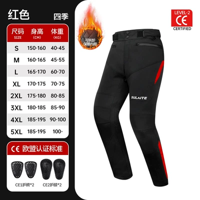 and Waterproof Rider Equipment, Motorcycle Safety Supplies - 0701-winter-red-upgraded-model-waterproofwarmanti-fallwith-ce2-protective-gear-s