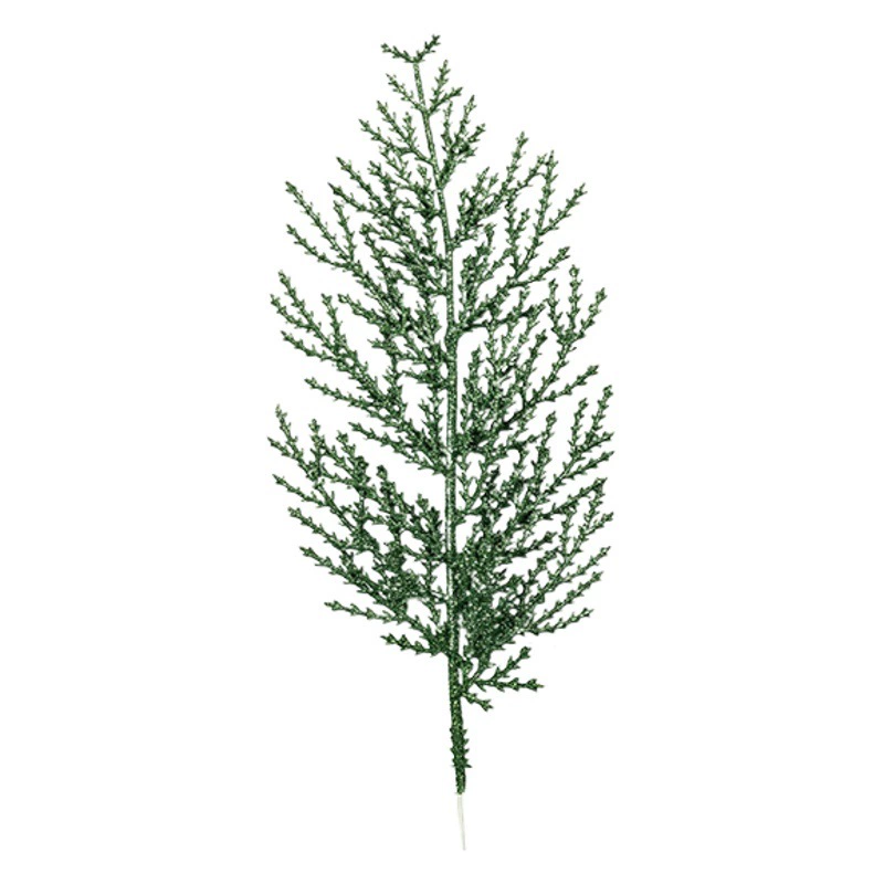 Трансграничный для моделирования Рождества золотой порошок лист украшения кипарисовые листья Цвет сосновые иглы ветви Рождественская елка венок украшение