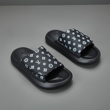 控价款男士真皮拖鞋夏季潮流百搭休闲鞋欧洲站潮鞋男生可外穿男鞋