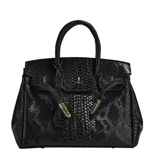 Cross-border python leather platinum bag  autumn and winter new European and American trend large capacity top-handle bag versatile large capacity women's bag