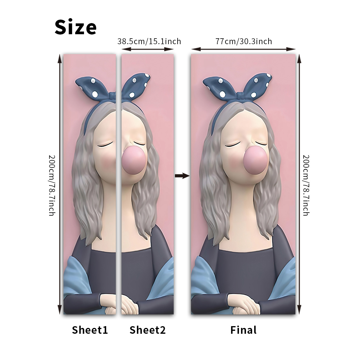 Pegatinas para puertas 3D respetuosas con el medio ambiente, autoadhesivos, fabricantes de origen al por mayor, patrones populares transfronterizos de alta definición, adhesivos para puertas impermeables, a prueba de aceite y antiincrustantes