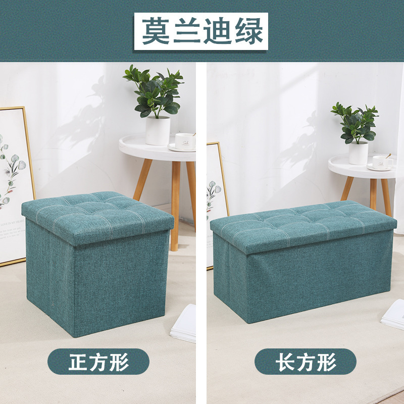 アマゾンの多機能のシンプルな収納腰掛け綿麻の長方形の収納腰掛けの高い荷重は靴の腰掛けのソファーの腰掛けの卸売りを交換します。|undefined