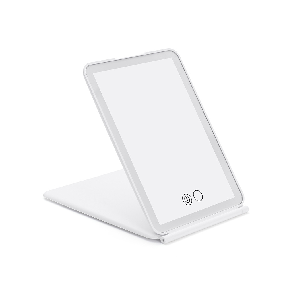 Nuevo espejo de maquillaje LED con Luz Portátil plegable llenar luz escritorio vestidor belleza espejo LED espejo de maquillaje al por mayor