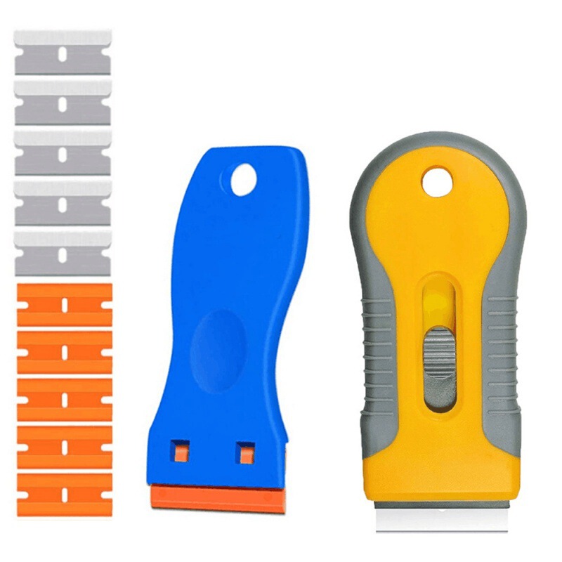 Mini Handle Scraper Telescopic Blade Blade For Wall Car Window Sticker Paper Label Decal Glue Cleaning