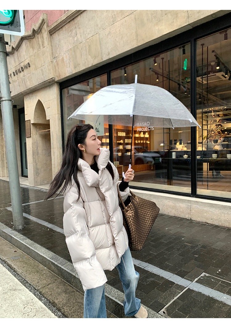New Candy Color Down Cotton Padded Jacket Women Coat Korean Chic Puffer Jacket Thick Warm Outerwear Women's Clothes Short Parkas