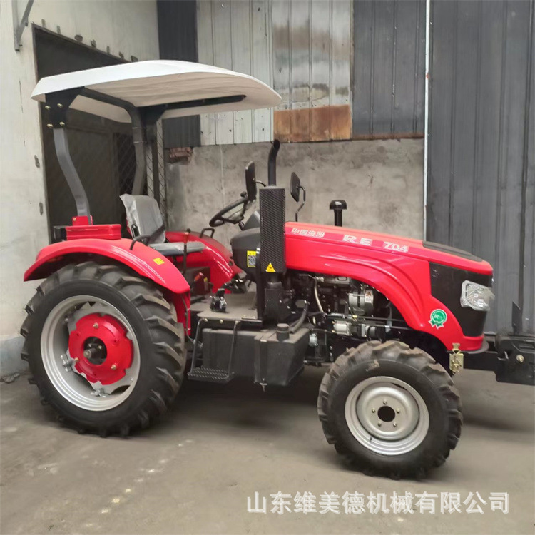 万年红704农用四驱拖拉机 中型多缸旋耕机 强压多路阀双转速