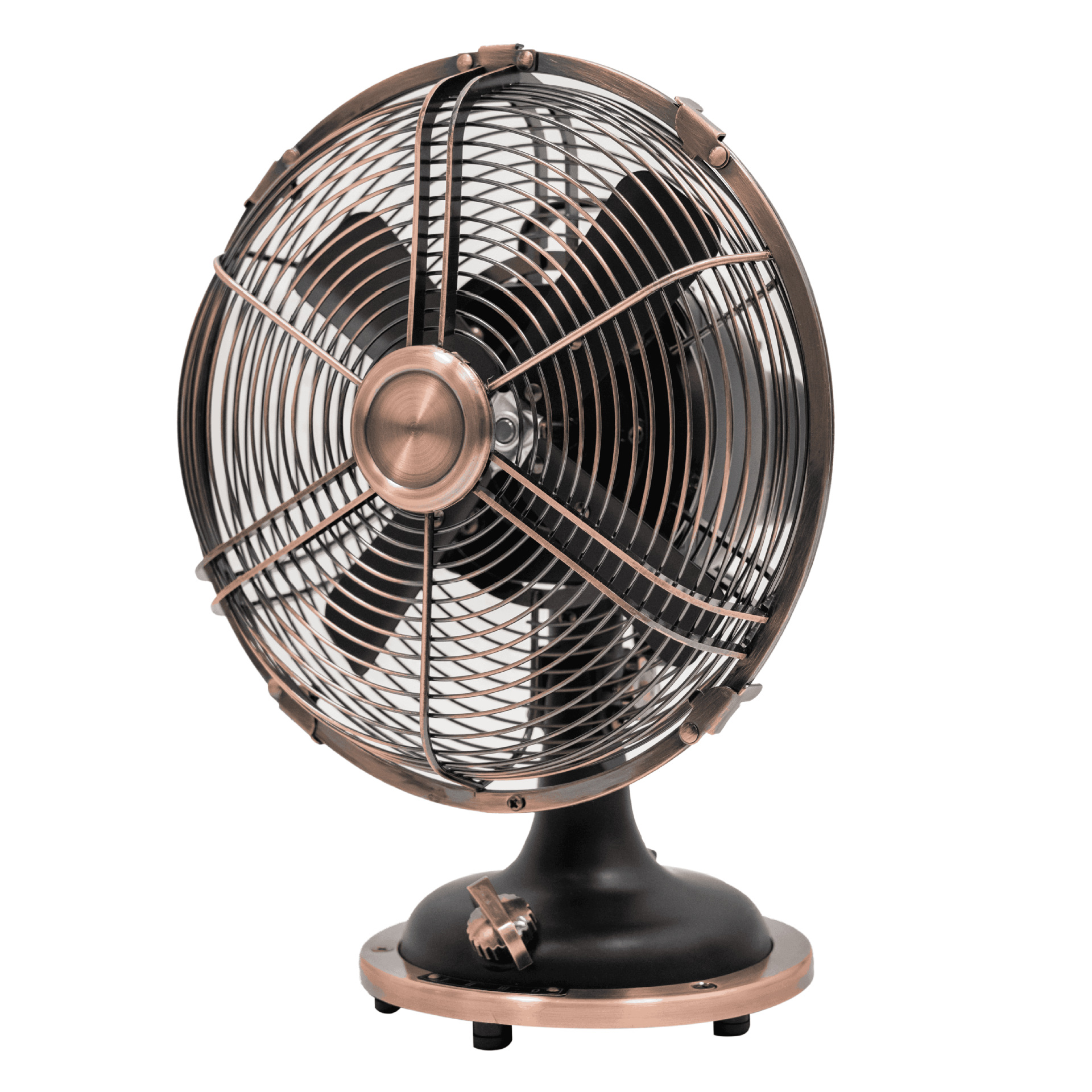 Sunko 8inch Fan Office Desk Home Desktop Bronze Small Table Fan Energy-Saving Electric Fan Metal Energy-Efficient