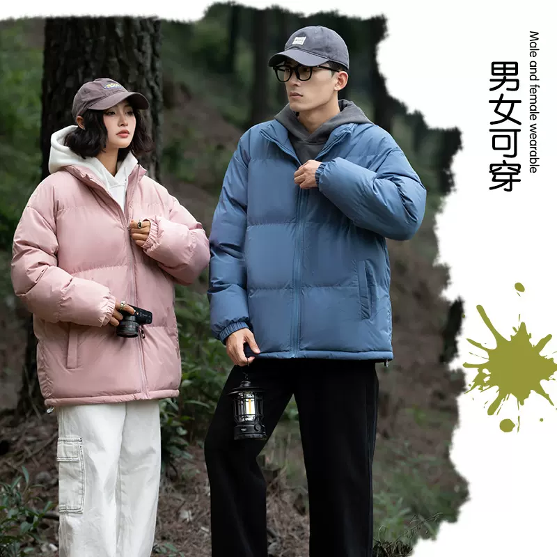 OOTD户外棉服新款男女冬季面包服百搭休闲宽松潮牌韩版情侣棉衣