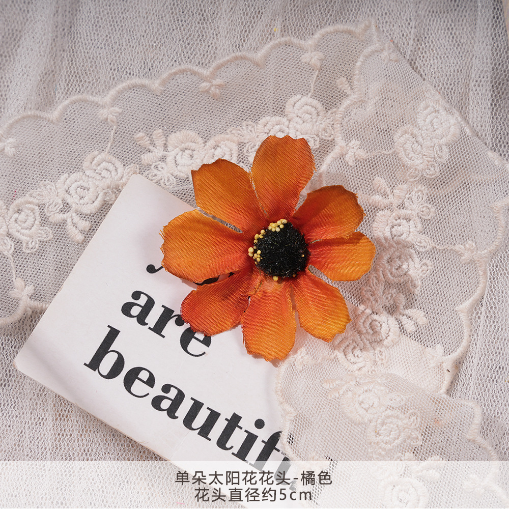 WXH-단일 해바라기 꽃 머리-오렌지