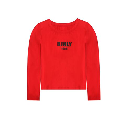 Bejanari square dance clothing spring and summer new long-sleeved T-shirt letter sweatpants sports and leisure team performance clothing