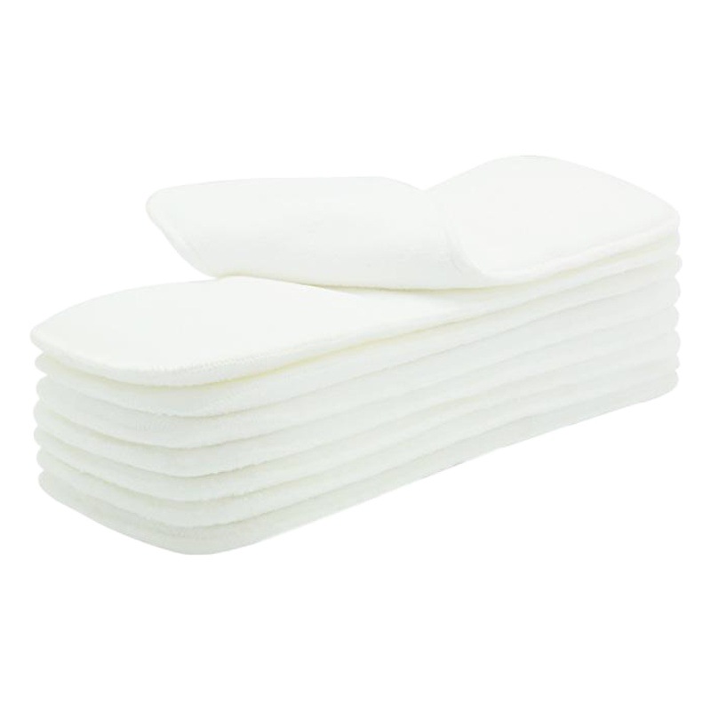 Bamboo Fiber Washable Diapers Happyflute Baby Washable 4-Layer Pure Bambooterry Absorbent Diapers