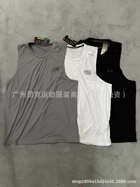 American-Style Summer Sleeveless T-Shirt, Fitness Basketball Quick-Dry Mesh Breathable Vest, Sports Running High-Elastic Sleeveless Tank Top